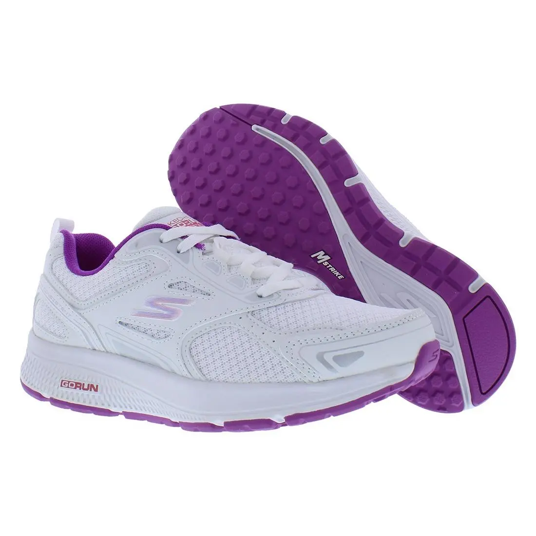 Skechers Go Run Consistent Womens Shoes Size 11 Color: White/purple