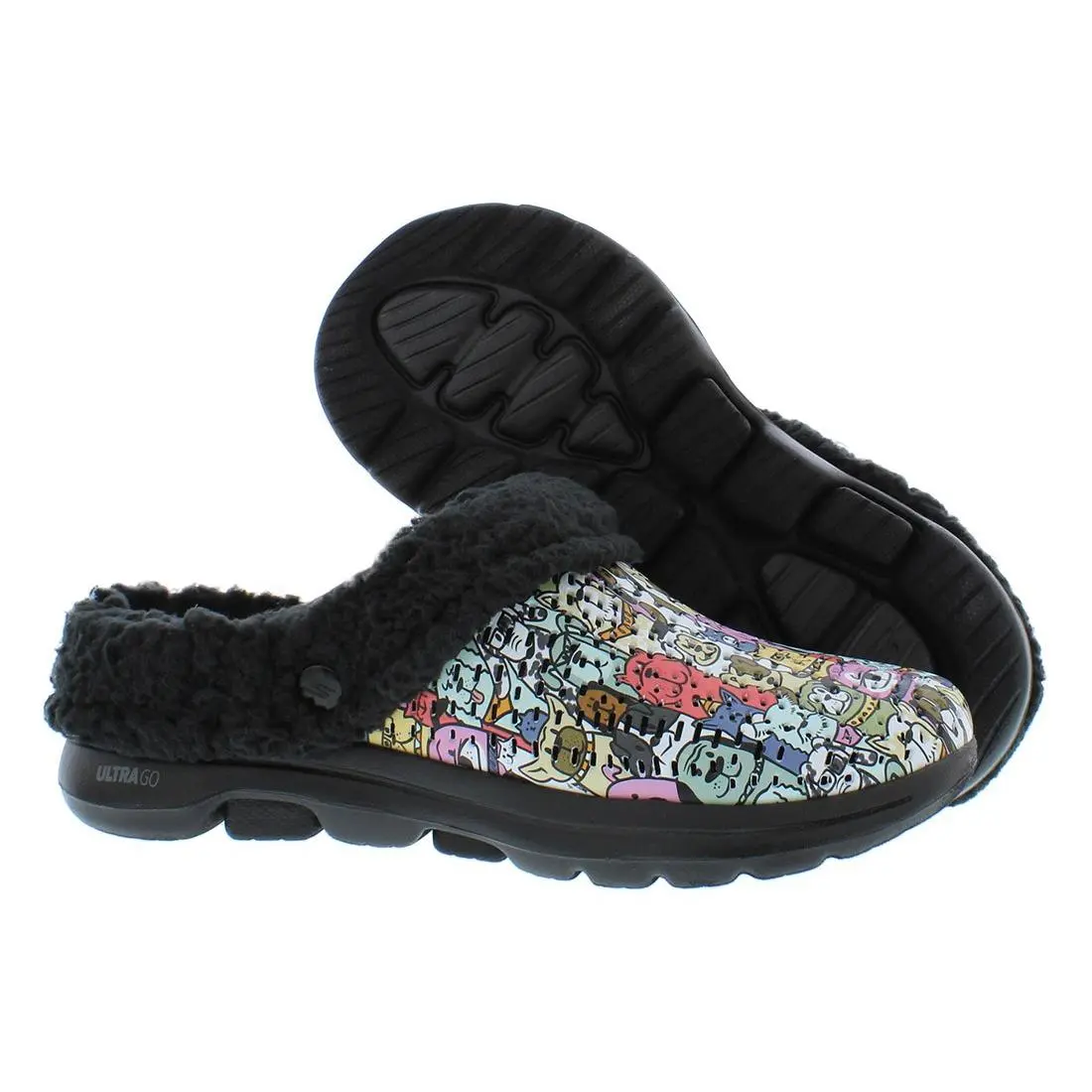 Skechers Go Walk 5 Dogs For Life Womens Shoes Size 6 Color: Black/multicolored