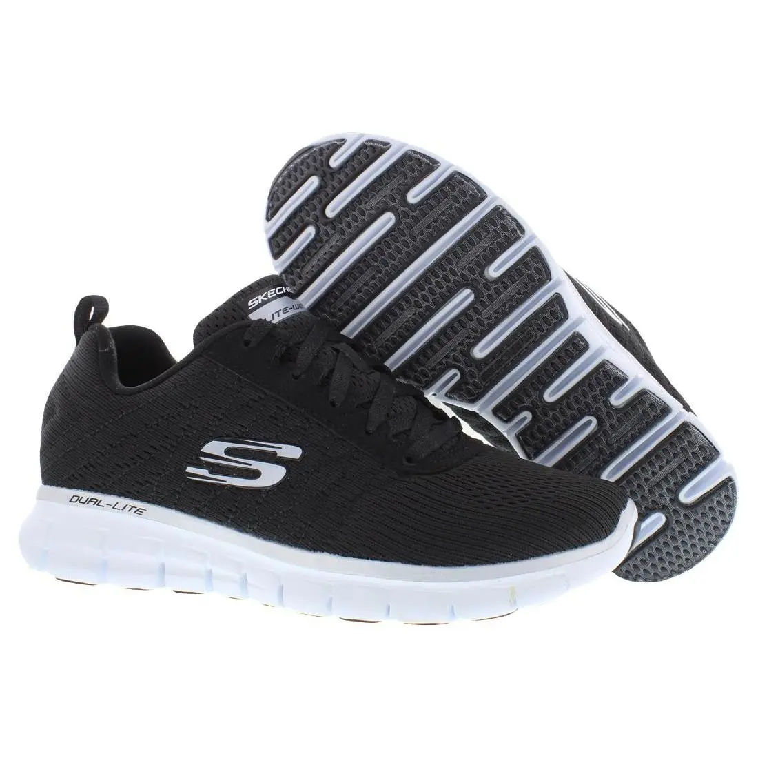 Skechers Synergy Step it Up Womens Shoes Size 5 Color: Black/white