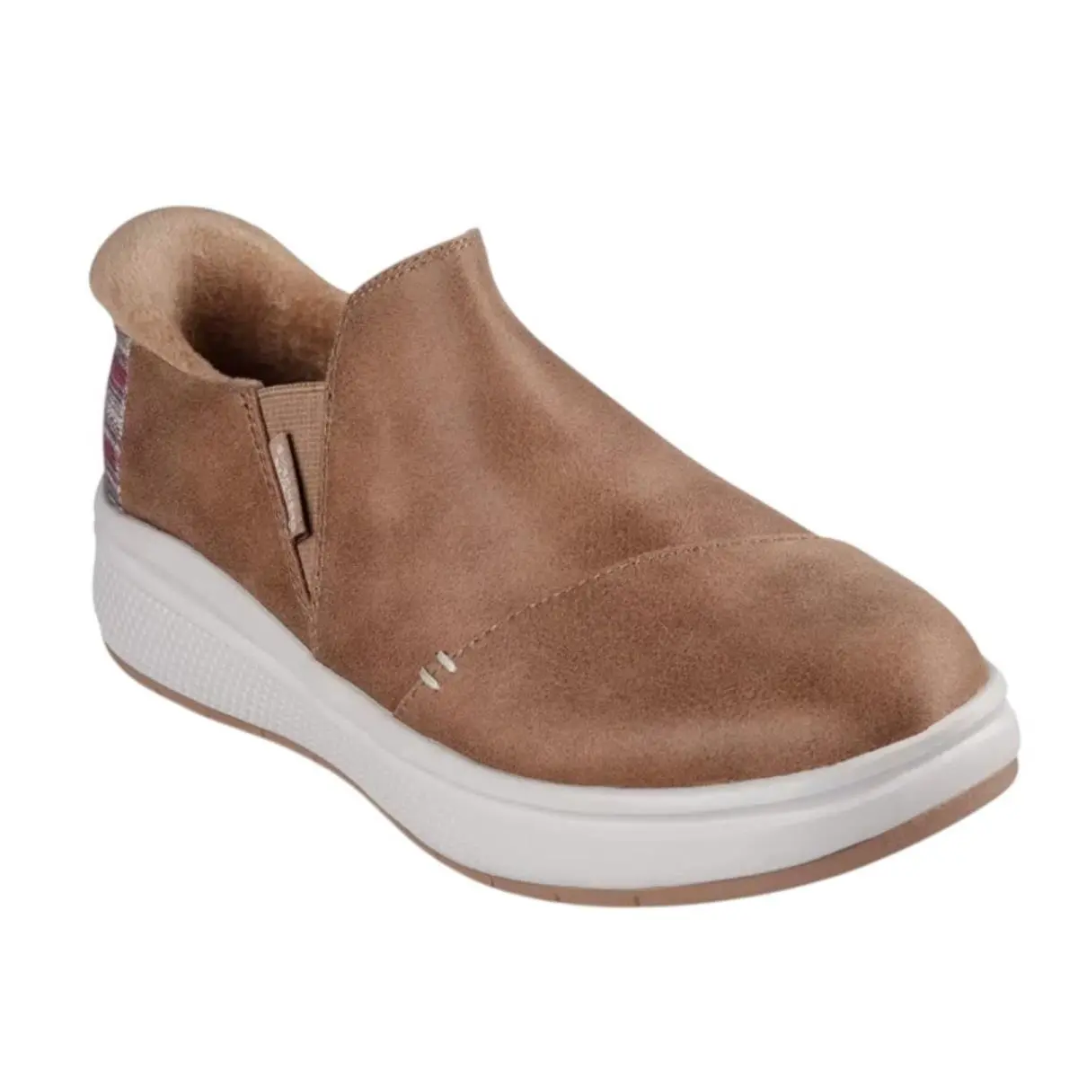 Skechers Bobs Womens Slip-ins Skipper Wave Stay Snug Shoes Size 6.5 Brown