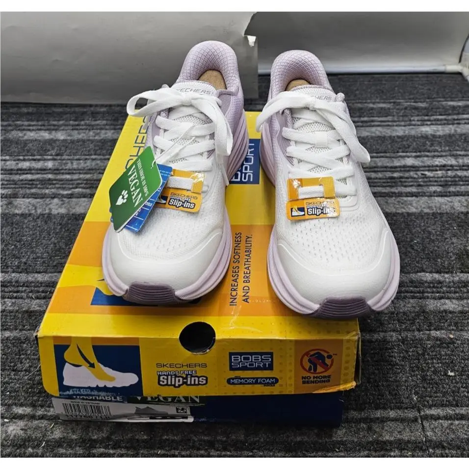Skechers 117760 Lil Bobs Skillz-airy Stride Women`s Sneakers Size 5.5 Lilac