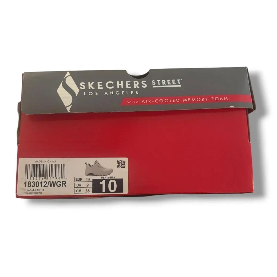 Skechers shoes - Uno - Alder - Uno Alder - 183012/WGR - White/green, Exterior: White 3