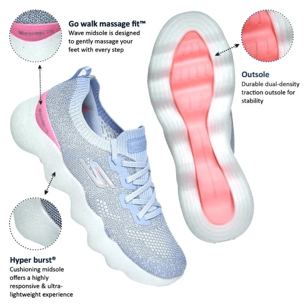 Skechers shoes - Skechers Go Walk Massage - Walk Massage - Purple, Exterior: Purple 7