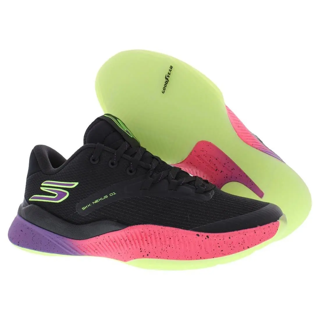 Skx Nexus Mens Shoes Size 7 Color: Black/purple/pink by Skechers