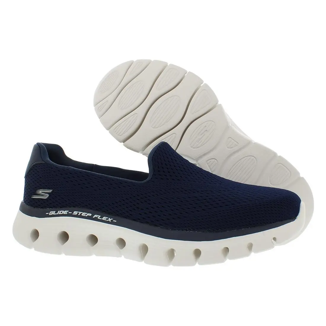 Skechers Go Walk Glide Step Flex Slip On Womens Shoes Size 8.5 Color: Navy