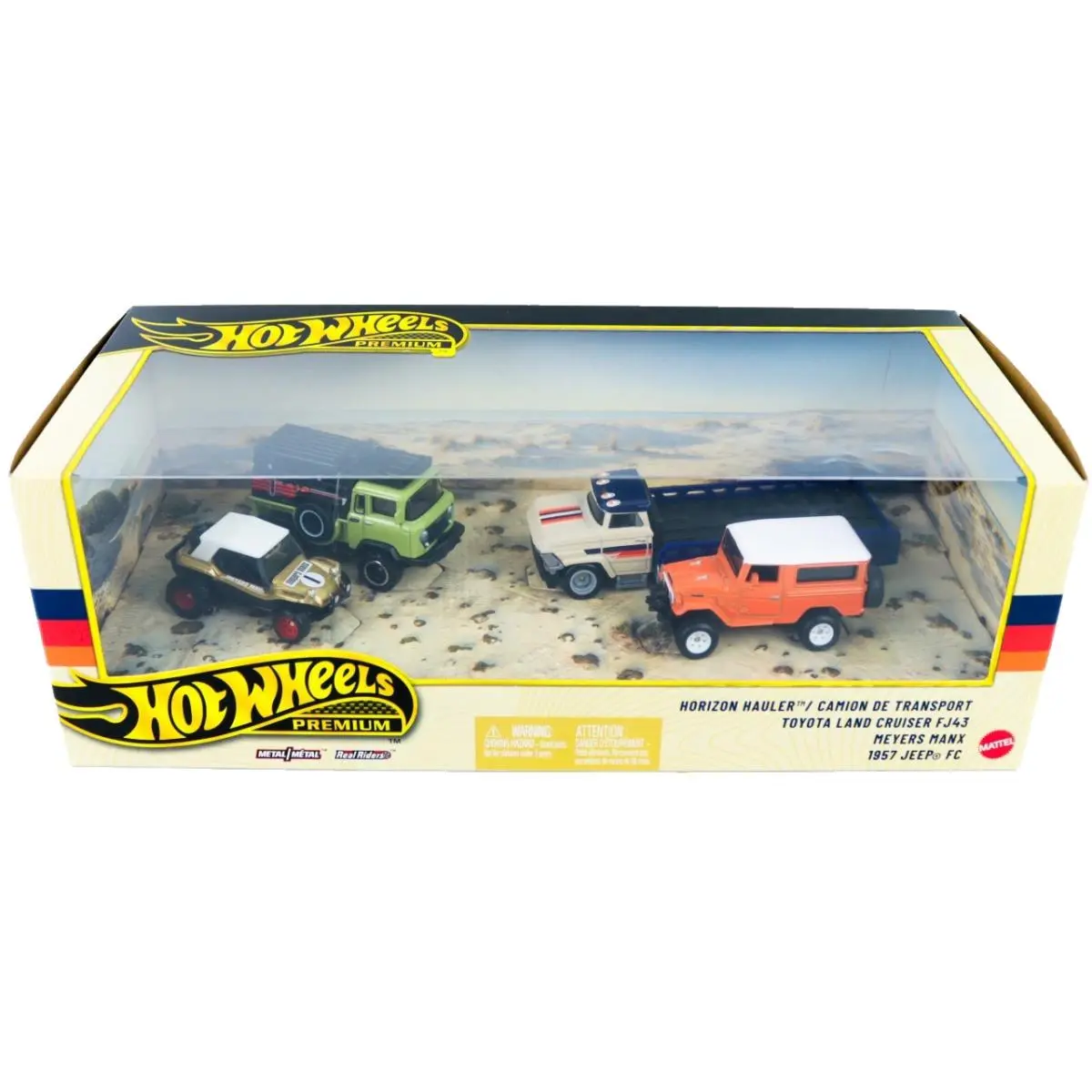 Hot Wheels Premium 4 Car Set Metal Collector Set JHW42
