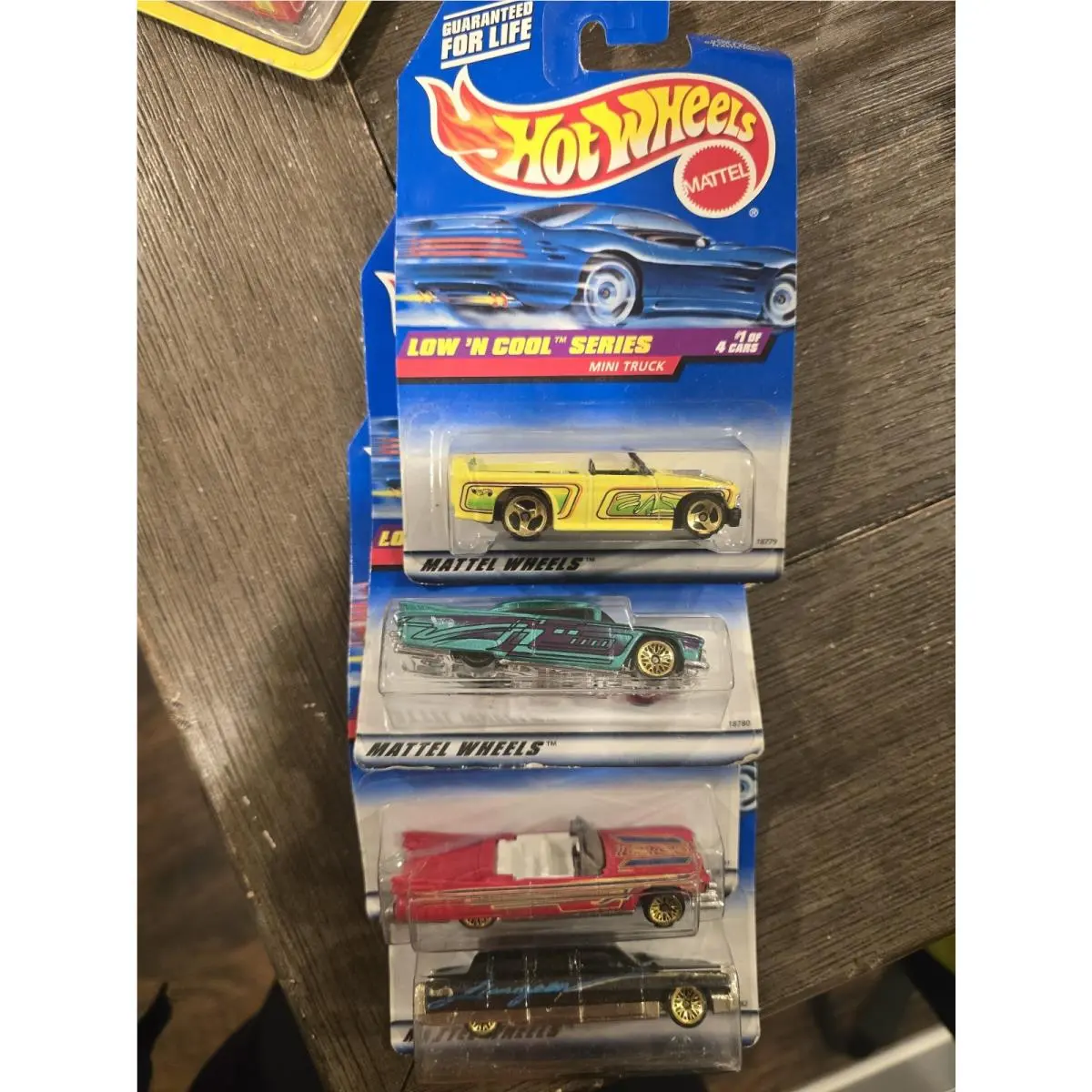 Hot Wheels “low ‘N Cool” 1998 Segment Series 4 Car Set Nos Box Wear Look Pics