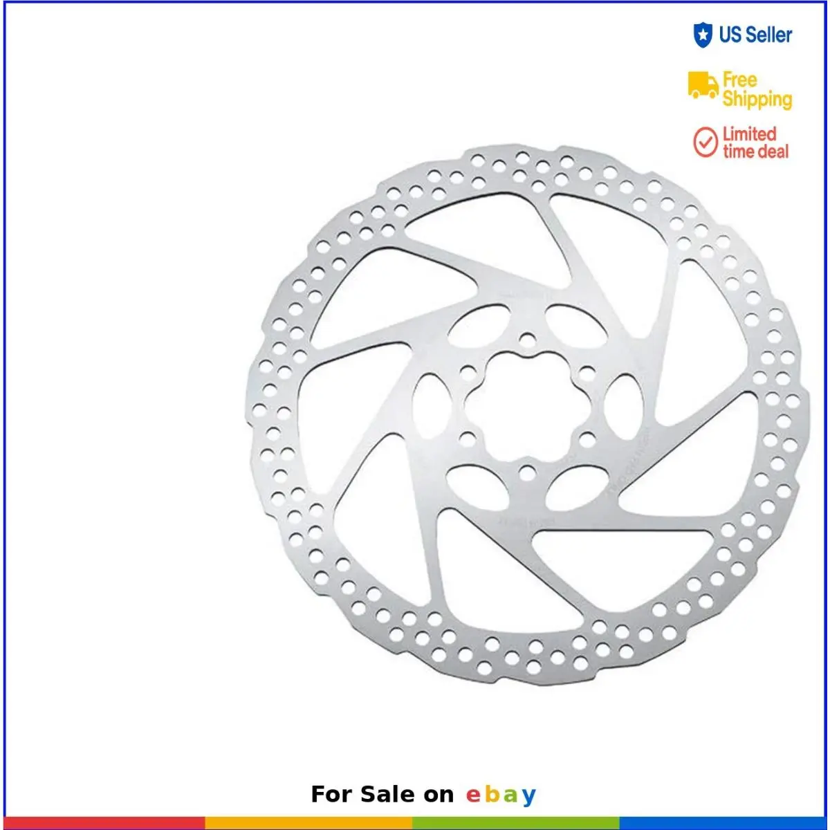 Shimano Disc Brake Rotor 180mm 6-Bolt Resin Pad Only Stainless Steel Bicycle
