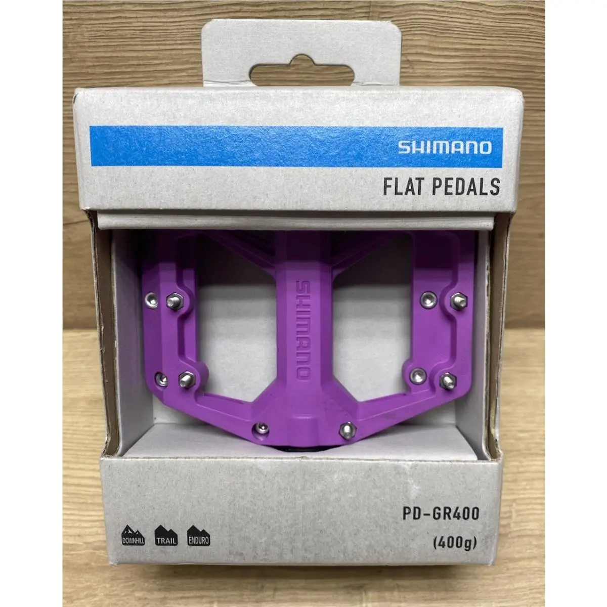 Shimano PD-GR400 Flat Platform Pedals Purple 9/16” Mtb Bmx Trail