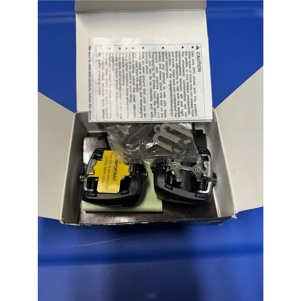 Shimano Deore XT PD-M737 Spd Clipless Mtb Bike Pedals Black Nos