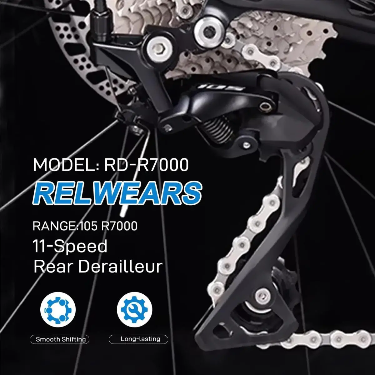 Shimano  - RD-R7000-GS - RD-R7000 - Black 4