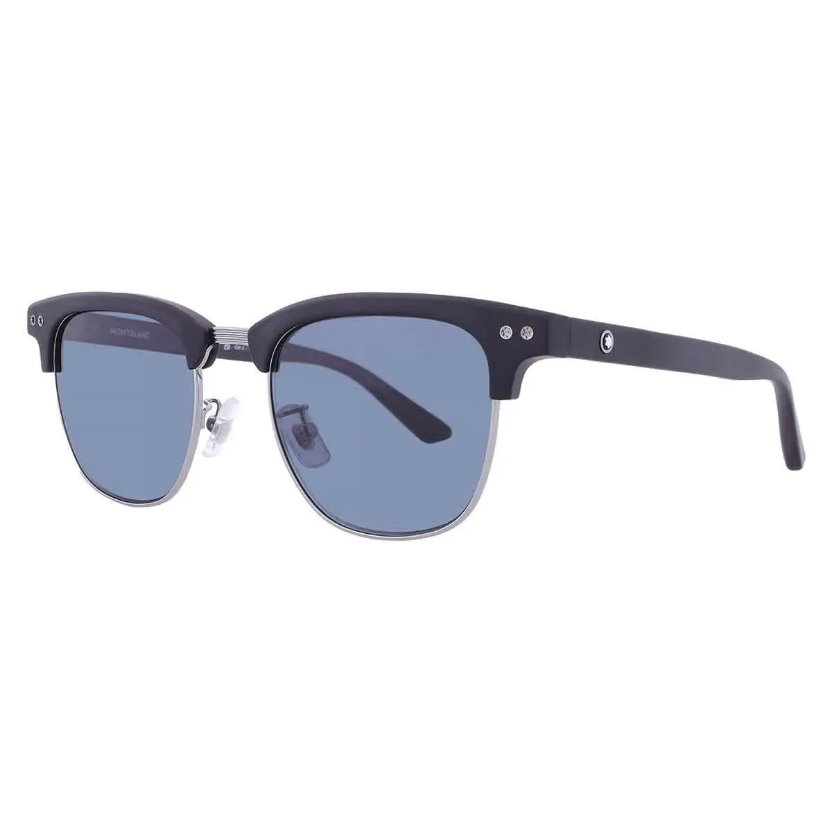 Montblanc Blue Square Men`s Sunglasses MB0382S 002 52 MB0382S 002 52