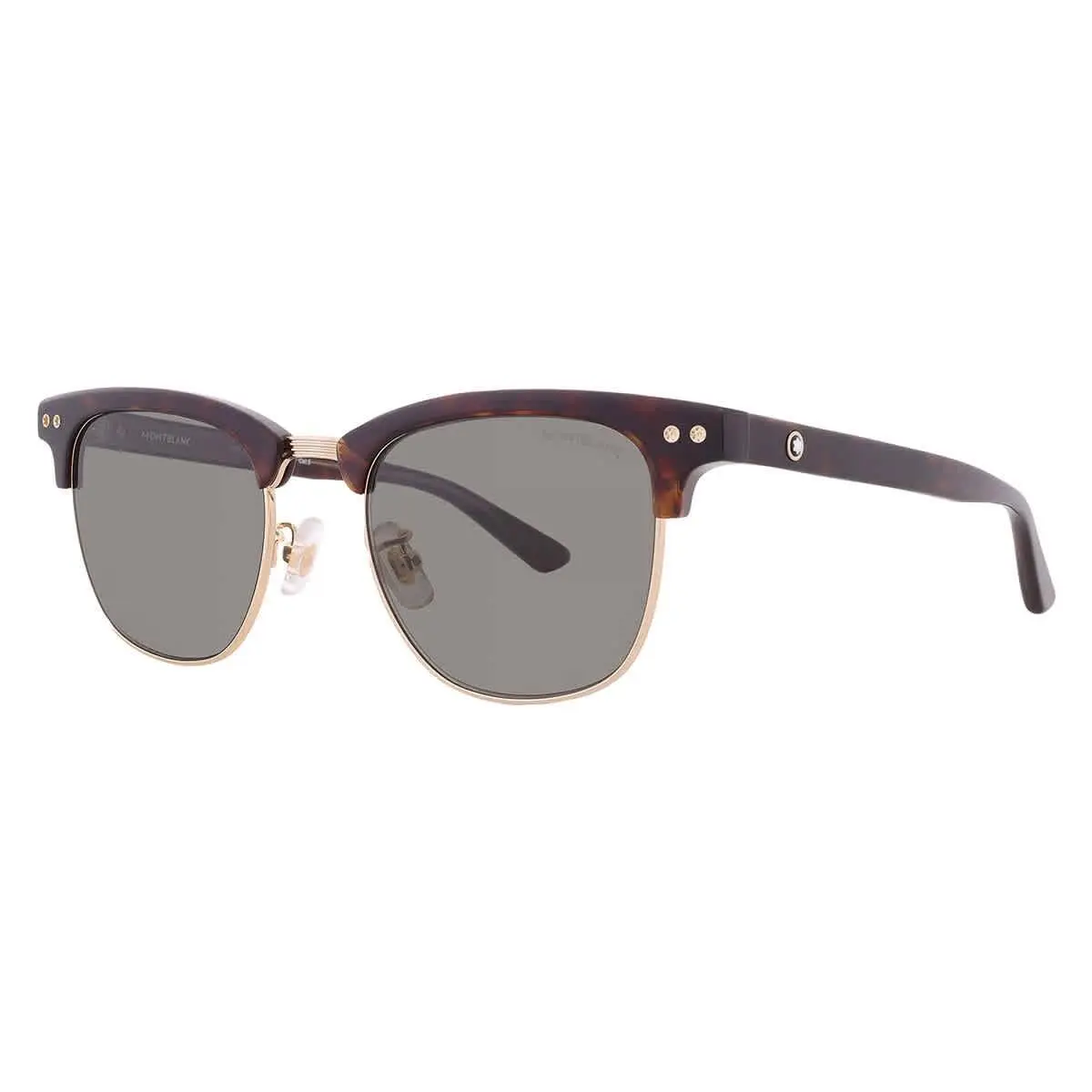Montblanc Grey Square Men`s Sunglasses MB0382S 003 52 MB0382S 003 52