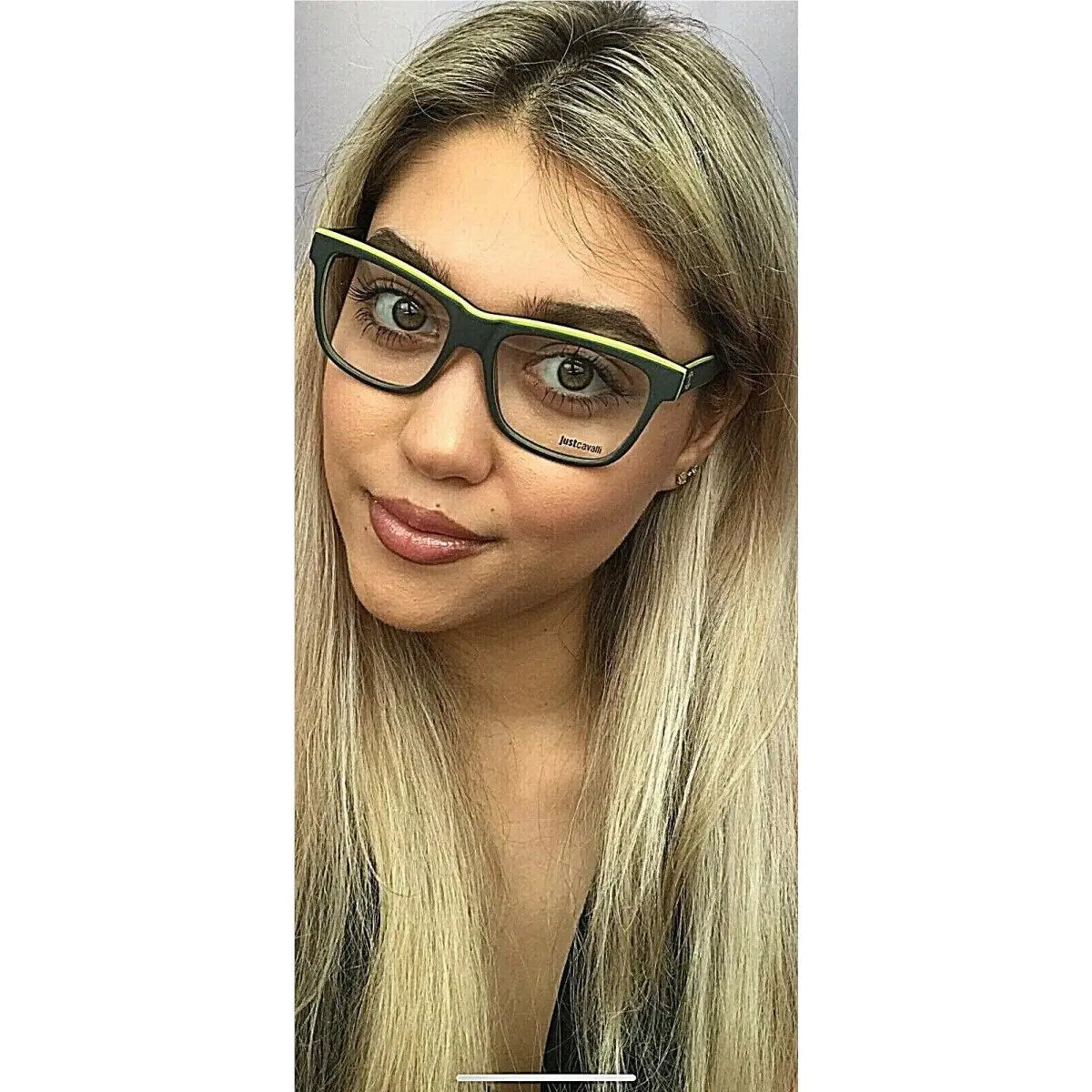 Just Cavalli JC 0611 020 Green 53mm Rx Women`s Eyeglasses Frame 53-16-145