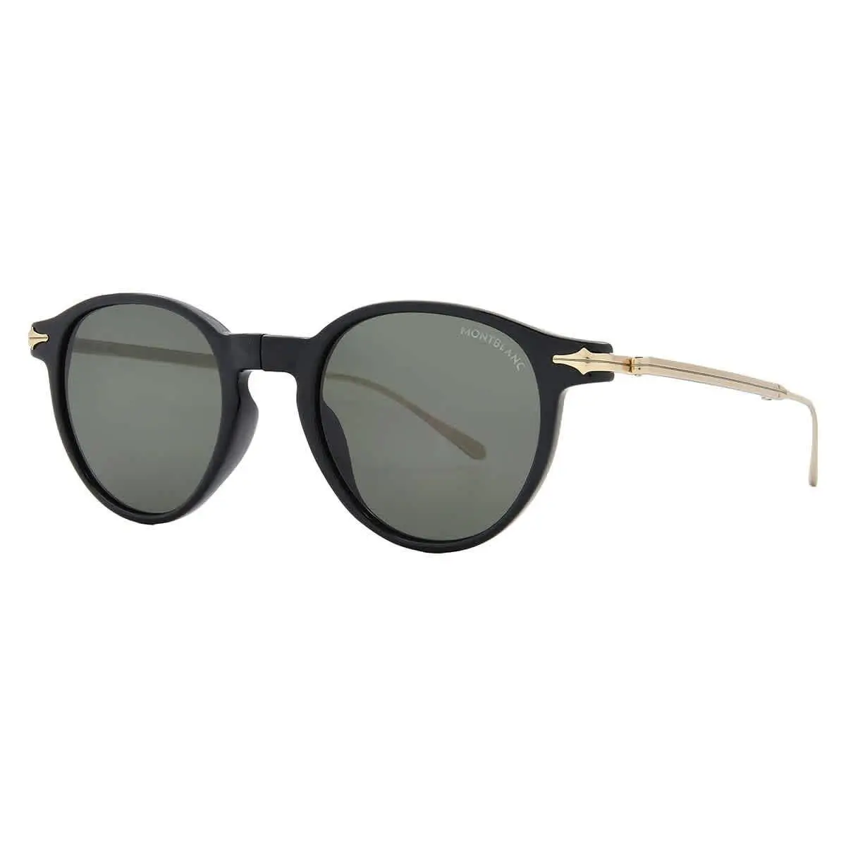 Grey Round Men`s Sunglasses MB0407S 001 49 MB0407S 001 49 by Montblanc