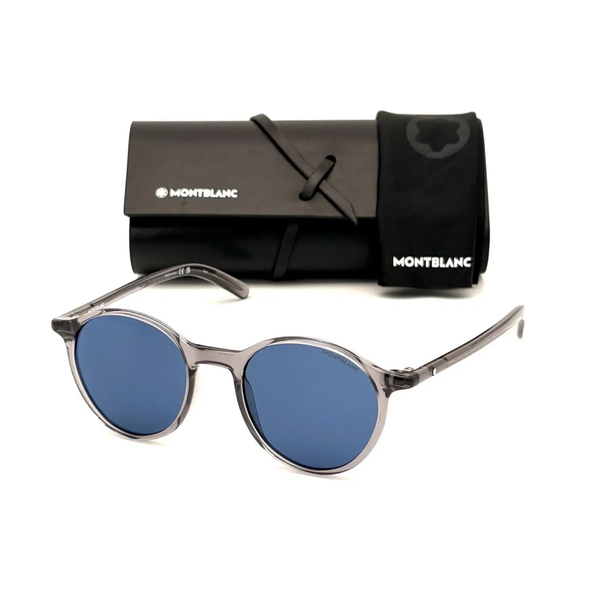 Mont Blanc MB0324S 003 Gray / Blue 50mm Eyeglasses by Montblanc