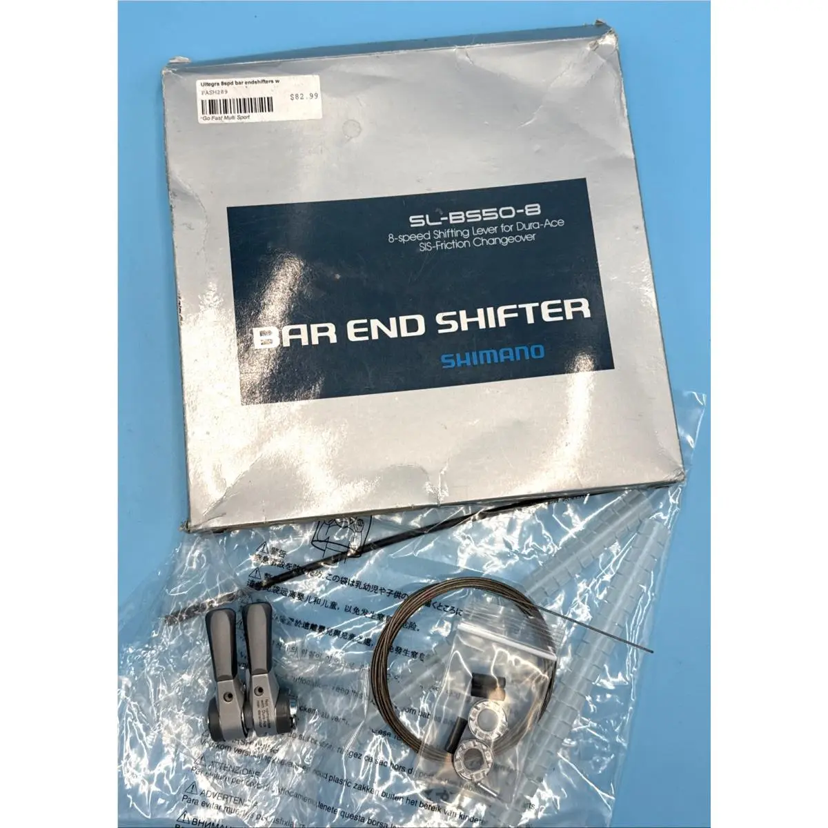 Shimano 105/ULTEGRA Level SL-BS50-8 8-Speed Bar End Shifters Nos