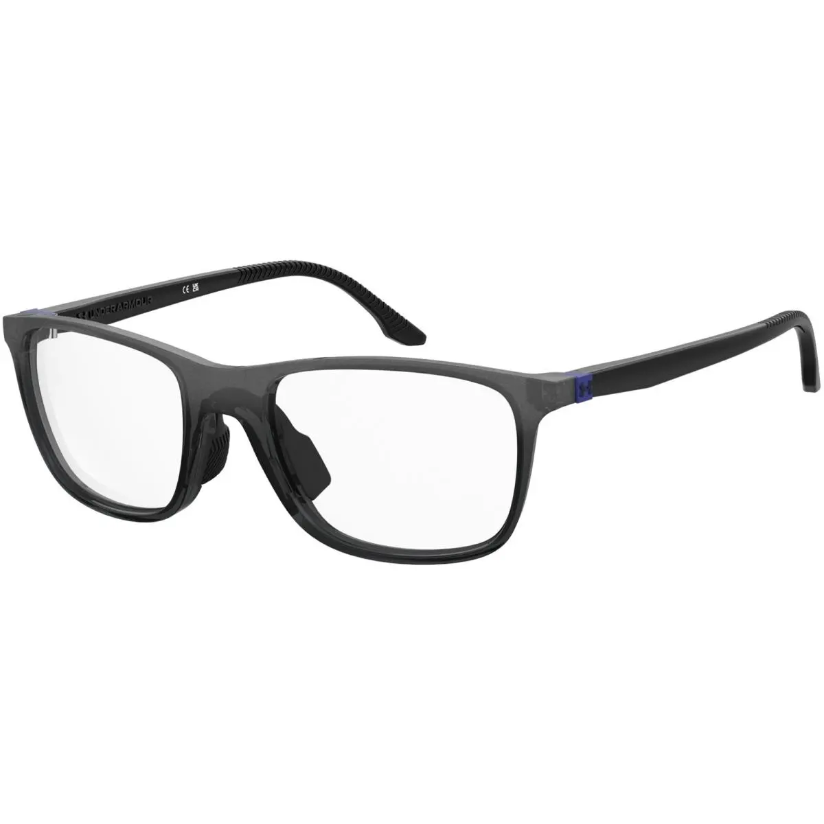 Men`s Soft Square Eyeglasses - UA5069G Black-Blue/Clear Demo (0D51-54) by Under Armour