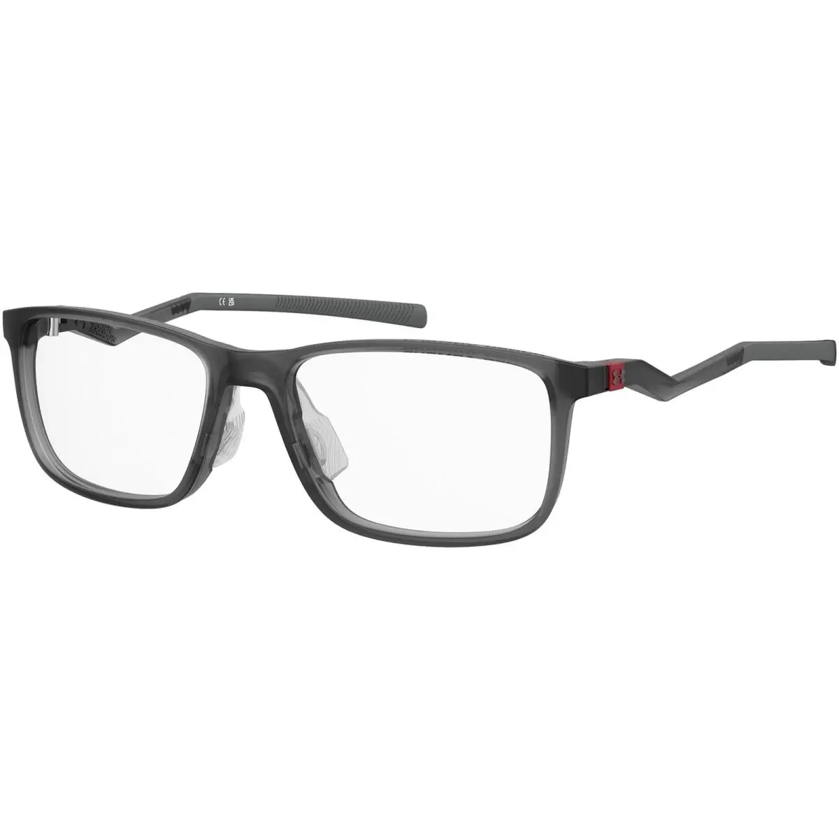 Men`s Grey Square Eyeglasses - UA5085G 0268 56 by Under Armour