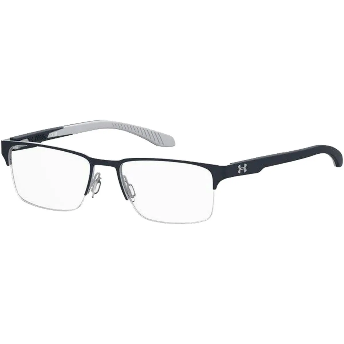 Under Armour Men`s Blue Semi-rimless Rectangle Eyeglass Frames - UA5065G 0PJP 54