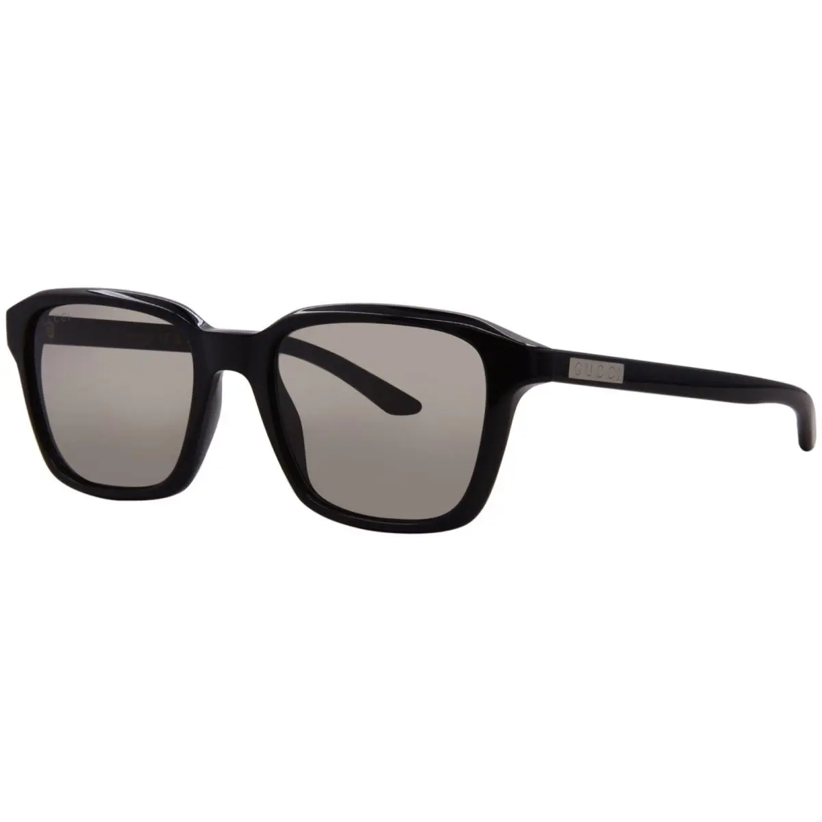 GG2078S 001 Sunglasses Men`s Black/grey Square Shape 52mm by Gucci