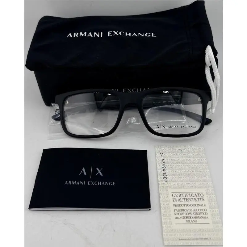 AX 3125U 8078 Mens Matte Black 55-19 145 55MM Eyeglasses Frames by Armani Exchange