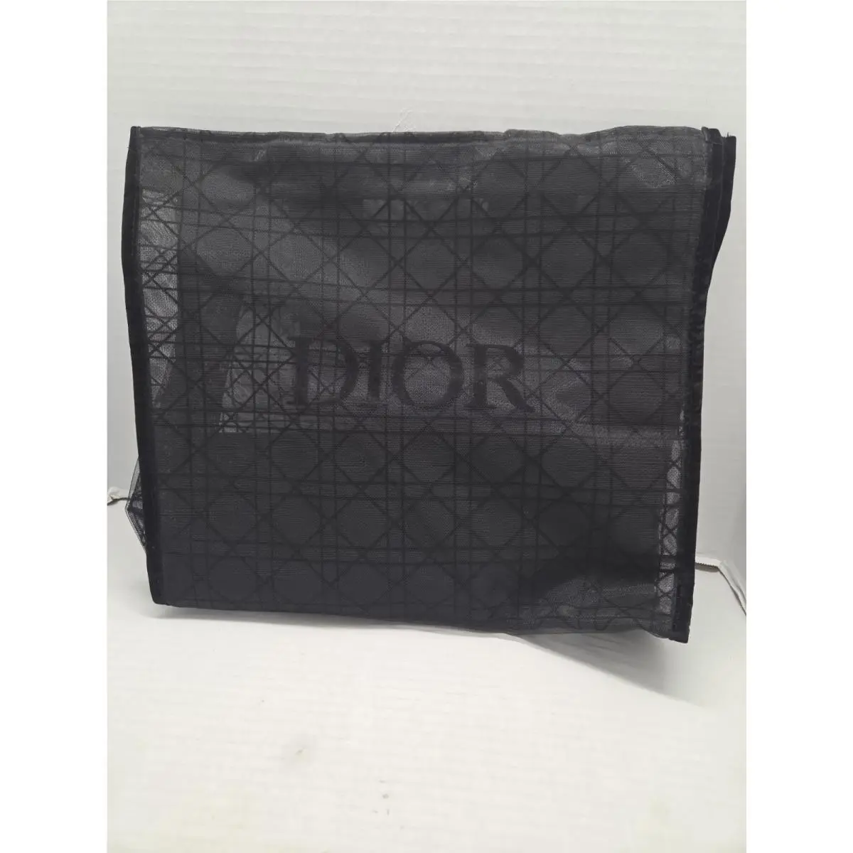 Christian Dior Black Velvet Mesh Tote Bag Limited Beauty Parfums Gift Gwp