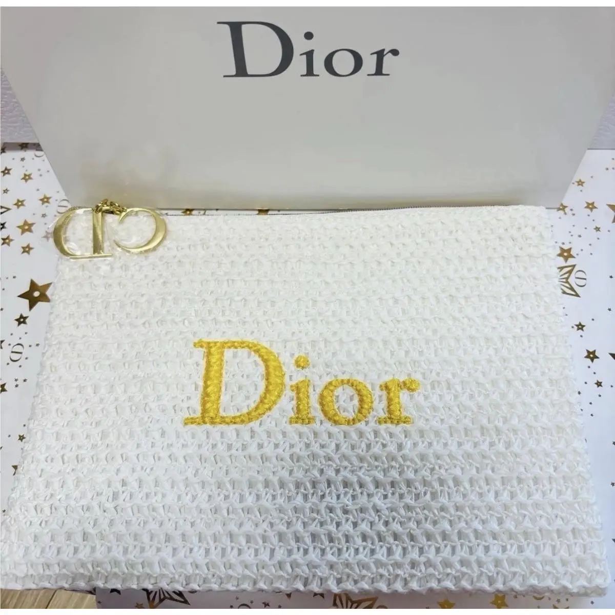 Christian Dior Pouch Bag 2026 Limited Summer White