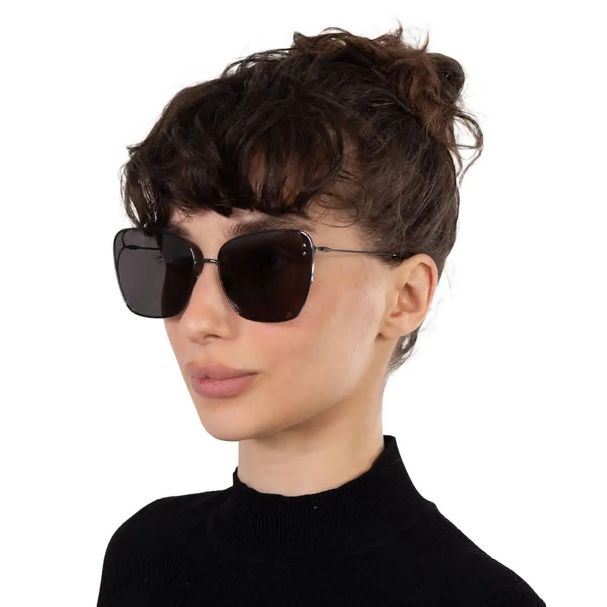 Dior Missdior B2U Grey Butterfly Ladies Sunglasses CD40095U 08A 63 - Lens: Grey