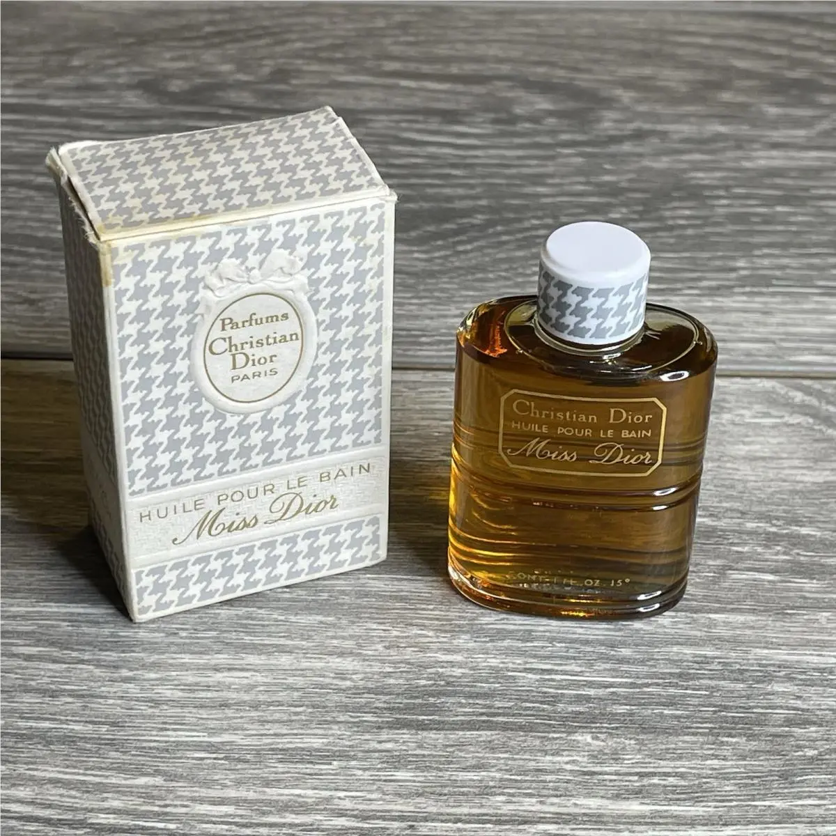 Vintage Christian Dior Huile Pour le Bain Bath Oil Miss Dior Splash 1oz/30ml