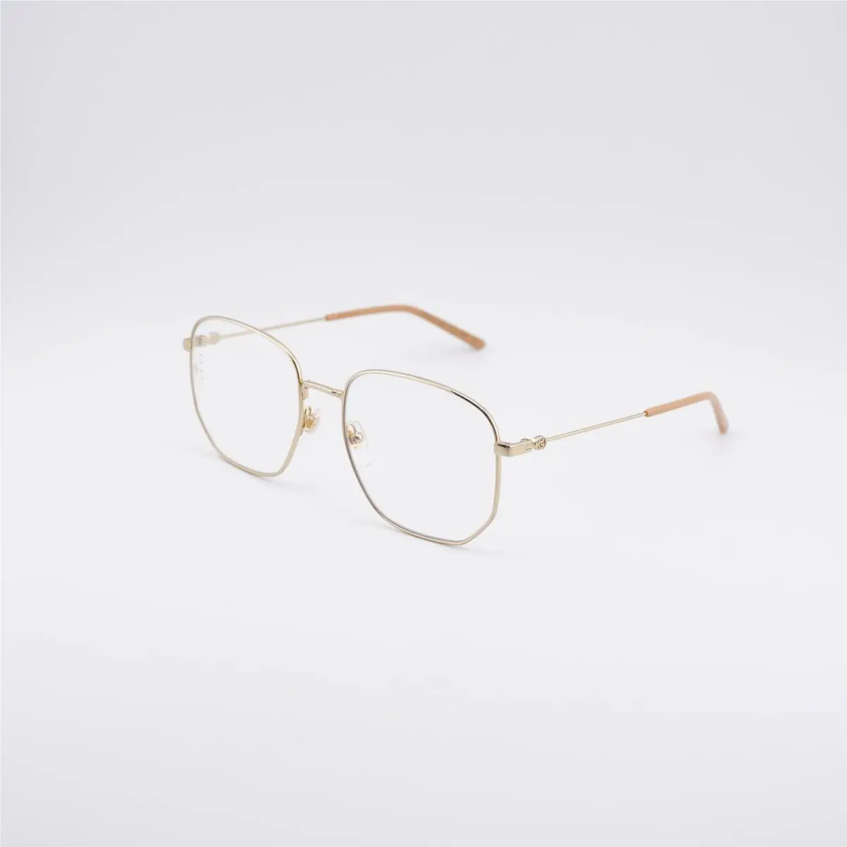 GG0396S 001 Gold/transparent 56mm 56-18-140 Sunglasses by Gucci