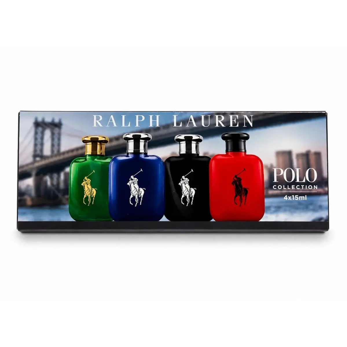 Ralph Lauren Polo Mini Cologne Gift Set For Men contains:4 Minis of 0.5 oz Each