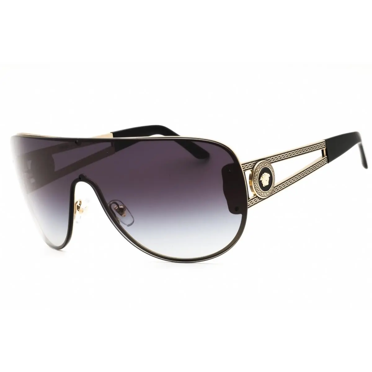 VE2166 12528G Sunglasses Grey Frame Grey Gradient Lenses 41mm by Versace