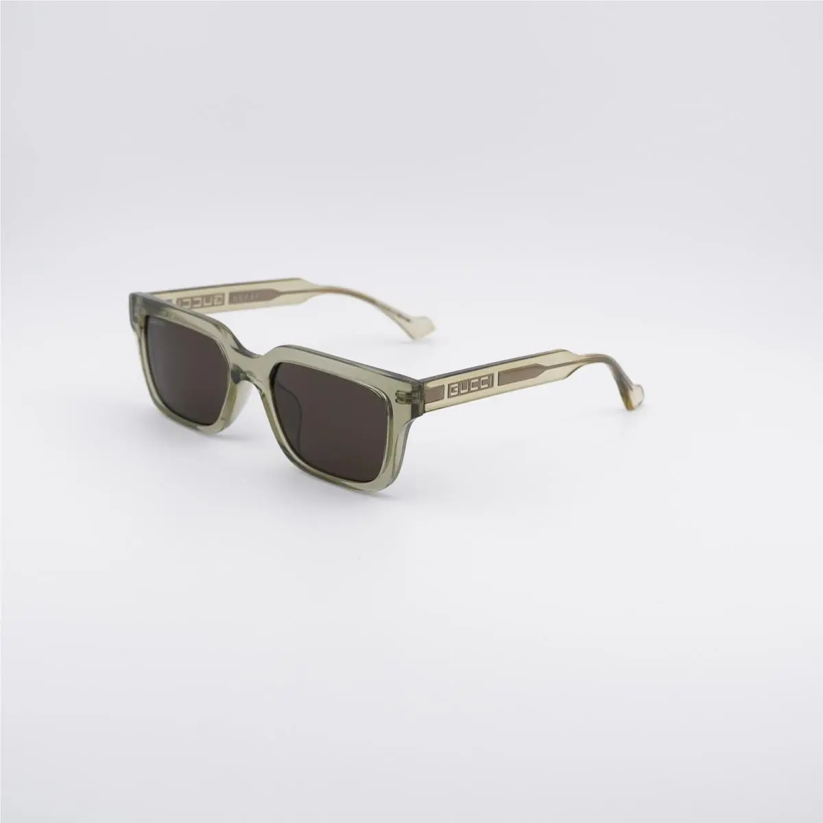 GG1732SK 003 Shiny Green/brown 55-20-145 Sunglasses by Gucci