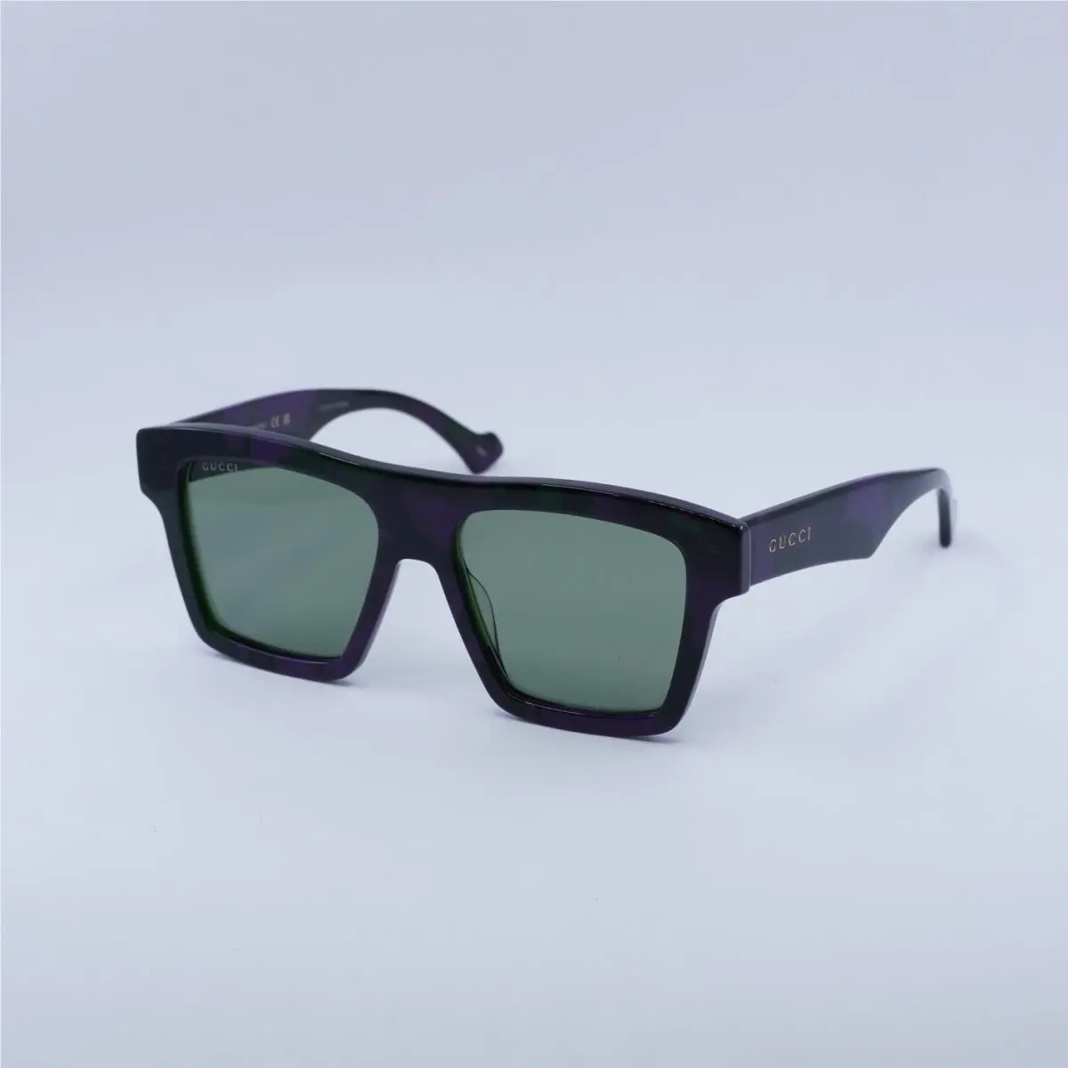 Gucci GG0962S 014 Big Spotted Purple and Green Havana/solid Green 55-17-145