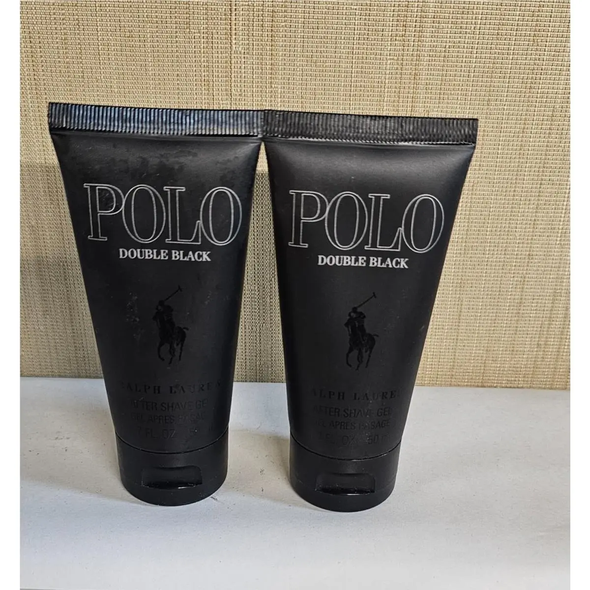 Lot of 2 Pc Polo Double Black  After Shave Gel 1.7 oz Same As Pict by Ralph Lauren