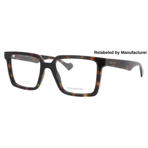 GG1540O-002-52-RELABELED Eyeglasses Eye Glasses 002 Havana 5 by Gucci