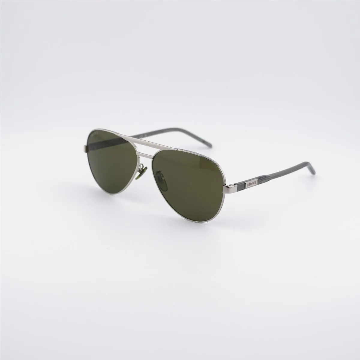 GG1163S 002 Silver/green 60-13-145 Sunglasses by Gucci
