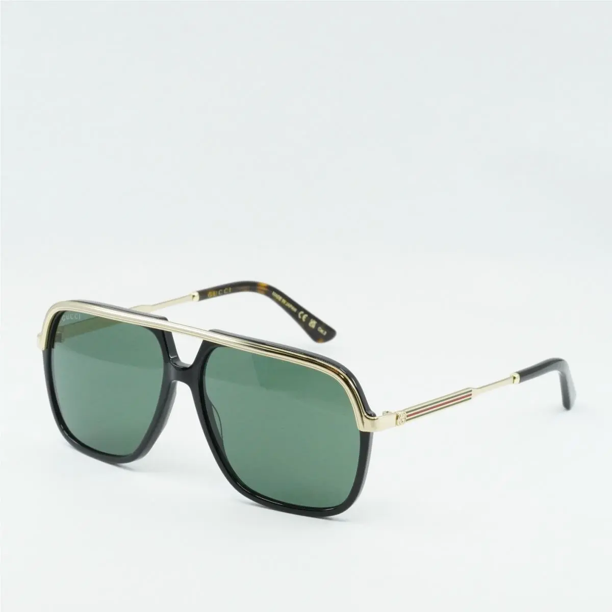 GG0200S 001 Black/green 57-14-145 Sunglasses by Gucci
