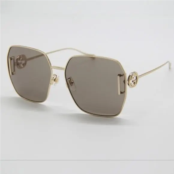 Sunglasses GG1207SA 005 Gold Eyewear by Gucci