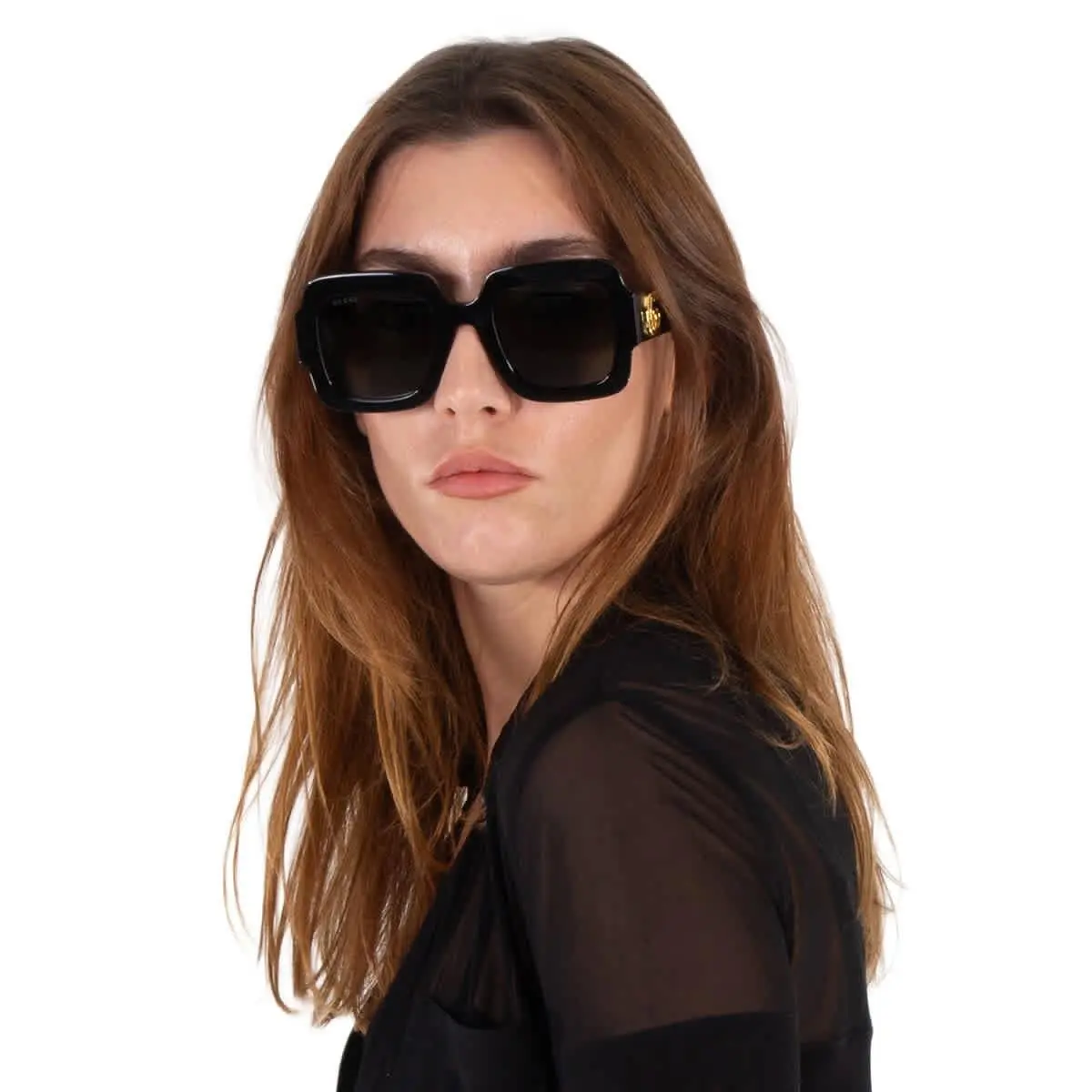 Grey Square Ladies Sunglasses GG1547S 001 50 GG1547S 001 50 by Gucci