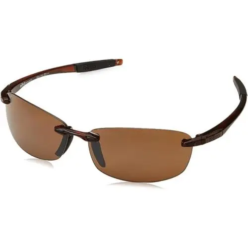 Revo Sunglasses Descend E Crystal Brown Frame / Brown Polarized Lens RE4060