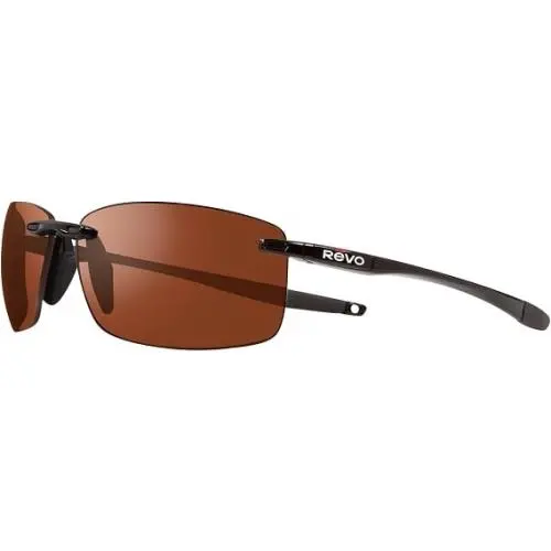 Sunglasses Descend N Black Frame / Drive Brown Polarized Lens RE4059 by Revo