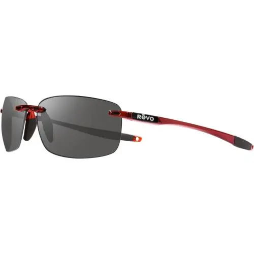 Sunglasses Descend N Shiny Red Frame / Graphite Grey Polarized Lens RE4059 by Revo