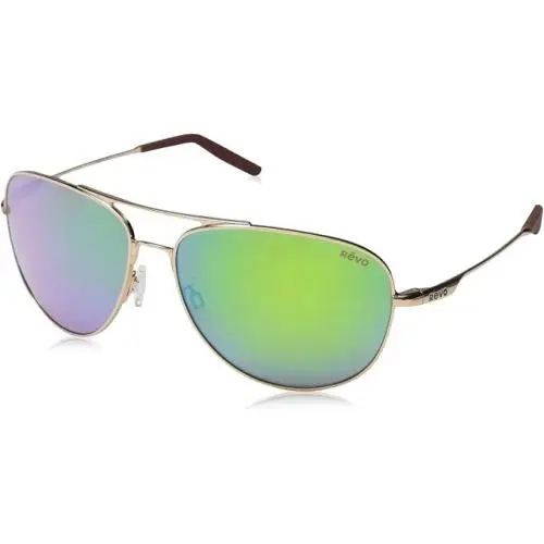 Sunglasses Windspeed Gold Frame / Evergreen Polarized Lens RE3087 by Revo