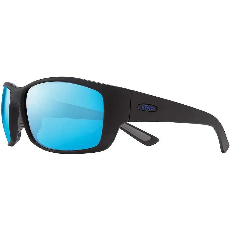 Sunglasses Dexter Matte Black Frame / Blue Polarized Lens RE1127 by Revo