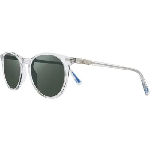 Sunglasses Sierra Crystal Clear / Smoky Green Polarized Glass Lens RE1161 by Revo