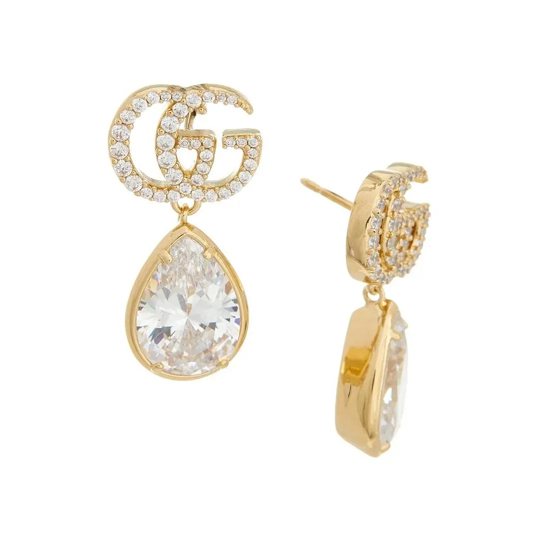 Gg Marmont Crystal Earrings Women`s by Gucci