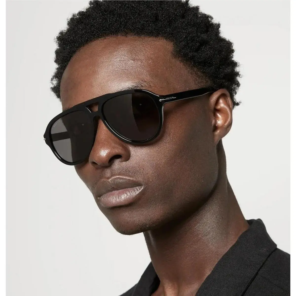 Gucci GG1443S 001 Black Aviator Sunglasses