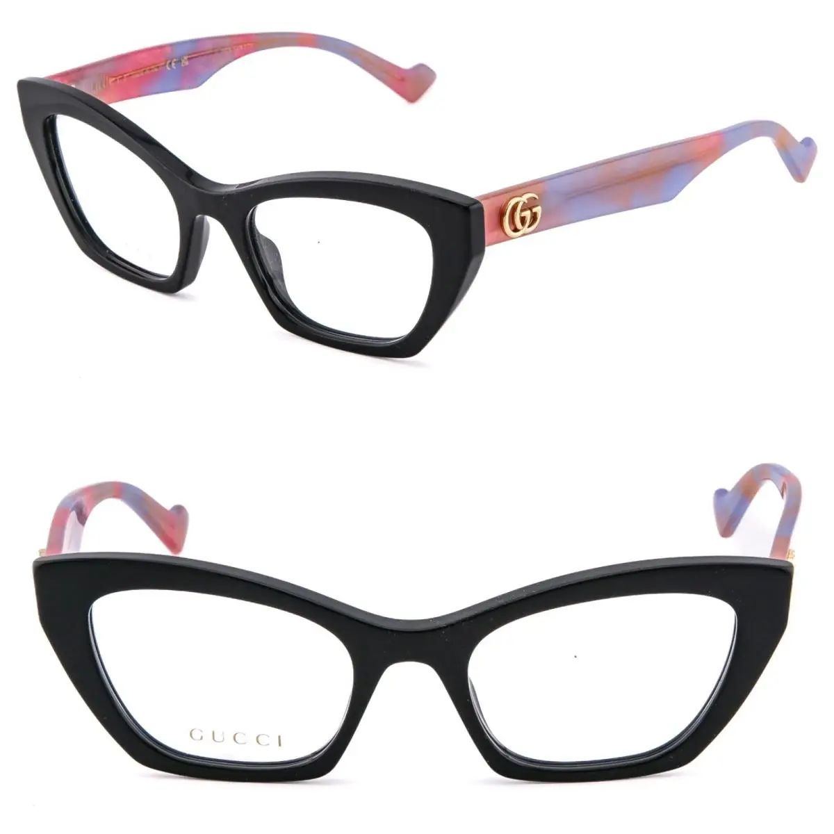 1334 Gg1334O Black Pink Geometric Eyeglasses Optical Frame 006 by Gucci